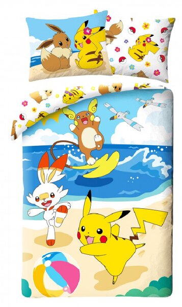 Obliečky Pokémon Pikachu 07 140x200 70x90 cm 100% Bavlna