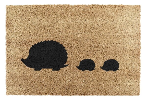 Rohožka z kokosového vlákna 40x60 cm Hedgehog Family – Artsy Doormats