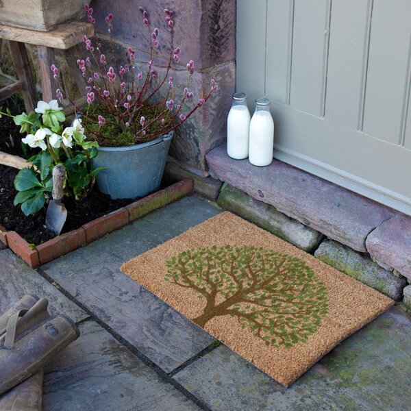 Rohožka z kokosového vlákna 40x60 cm Tree of Life – Artsy Doormats