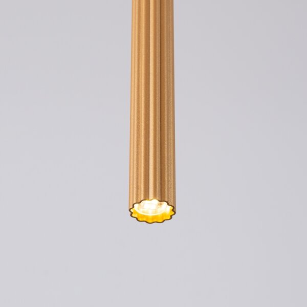 Sollux SL.1339 - Luster na lanku ARCHE 1xG9/8W/230V zlatá