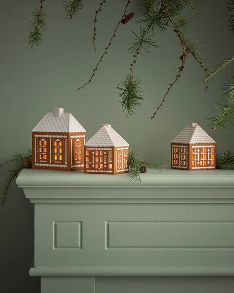Porcelánový svietnik Gingerbread Lighthouse Medium