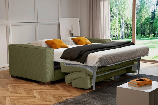 ROZKLADACIA POHOVKA, textil, zelená MID.YOU - Sedačky, Online Only
