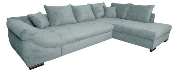 ROHOVÁ SEDAČKA, textil, svetlomodrá P & B - Sedačky, Online Only