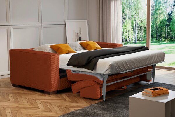 ROZKLADACIA POHOVKA, textil, hrdzavá MID.YOU - Sedačky, Online Only