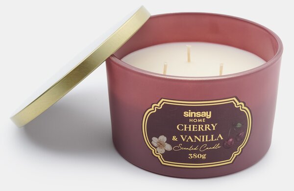Sinsay - Vonná sviečka Cherry & Vanilla - lilavá