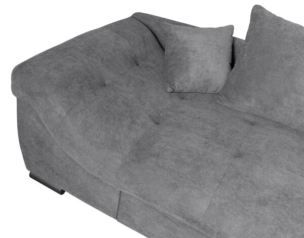 ROHOVÁ SEDAČKA, textil, tmavosivá P & B - Sedačky, Online Only