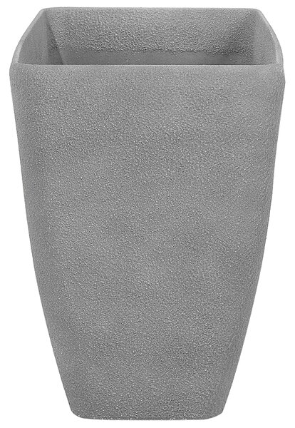 Kamenný kvetináč sivý 74 x 32 x 45 cm moderný minimalistický dizajn izbové vonkajšie doplnky