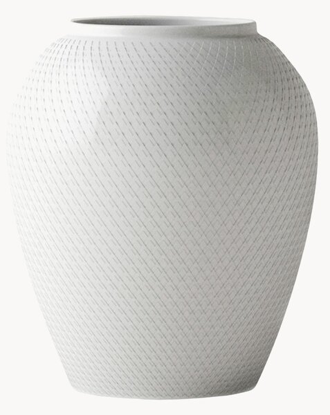 Ručne vyrobená porcelánová váza Rhombe, V 25 cm