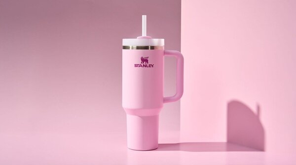 Ružová termoska so slamkou z nehrdzavejúcej ocele 1,18 l Quencher H2.0 FlowState Tumbler Cherry Blossom – Stanley