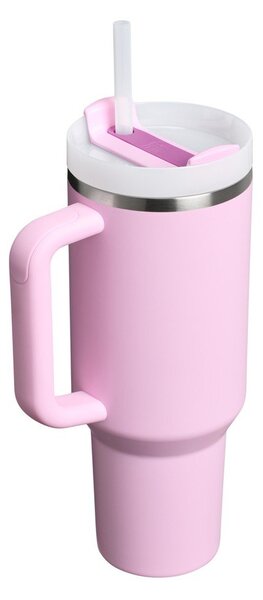 Ružová termoska so slamkou z nehrdzavejúcej ocele 1,18 l Quencher H2.0 FlowState Tumbler Cherry Blossom – Stanley