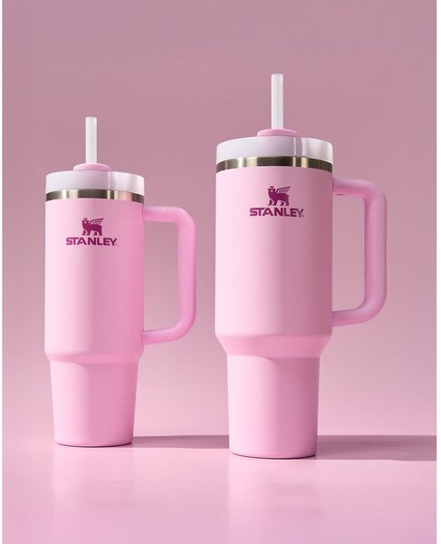 Ružová termoska so slamkou z nehrdzavejúcej ocele 1,18 l Quencher H2.0 FlowState Tumbler Cherry Blossom – Stanley