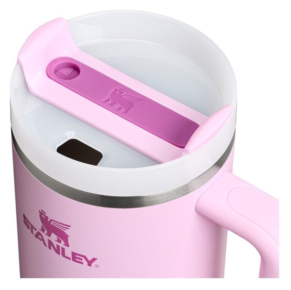 Ružová termoska so slamkou z nehrdzavejúcej ocele 1,18 l Quencher H2.0 FlowState Tumbler Cherry Blossom – Stanley