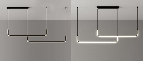 Toolight Toolight, LED stropné svietidlo APP980-1CP, čierna, OSW-05481