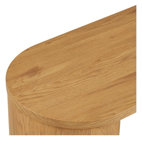 Konzolový stolík v dekore duba v prírodnej farbe 38x114 cm Bibione – House Nordic