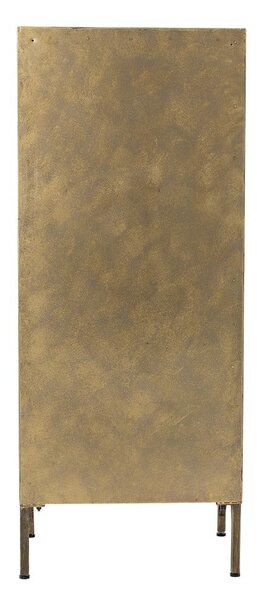 Kovová vitrína v zlatej farbe 45x110x40 cm Saone – Bloomingville
