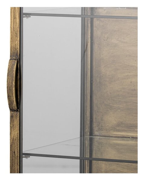 Kovová vitrína v zlatej farbe 45x110x40 cm Saone – Bloomingville