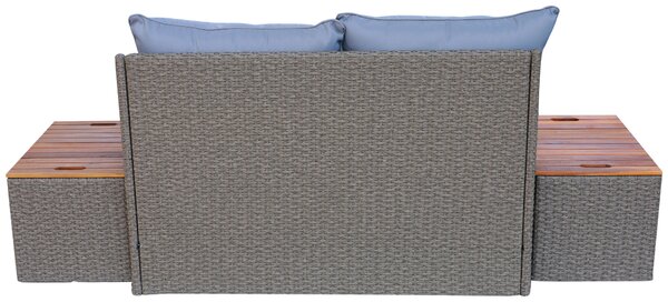 TERASOVÁ SEDACIA SÚPRAVA drevo, kov, plast, textil Ambia Garden - Online Only záhrada, Online Only