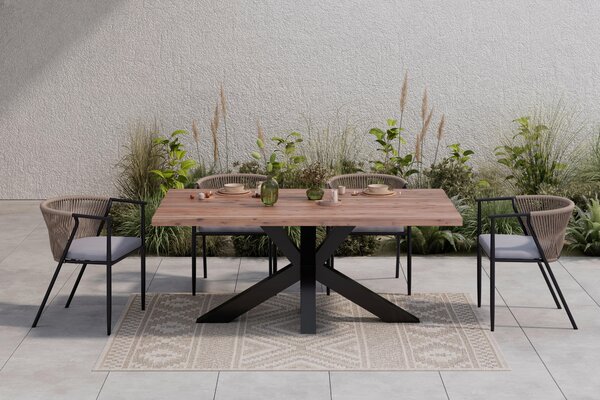 ZÁHRADNÝ STÔL, drevo, kov, 180/76/100 cm Ambia Garden - Online Only záhrada, Online Only