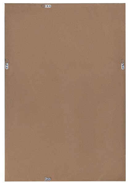 Nástenné zrkadlo strieborné a zlaté obdĺžnikové 60 x 90 cm minimalistický dizajn art deco spálňa obývacia izba