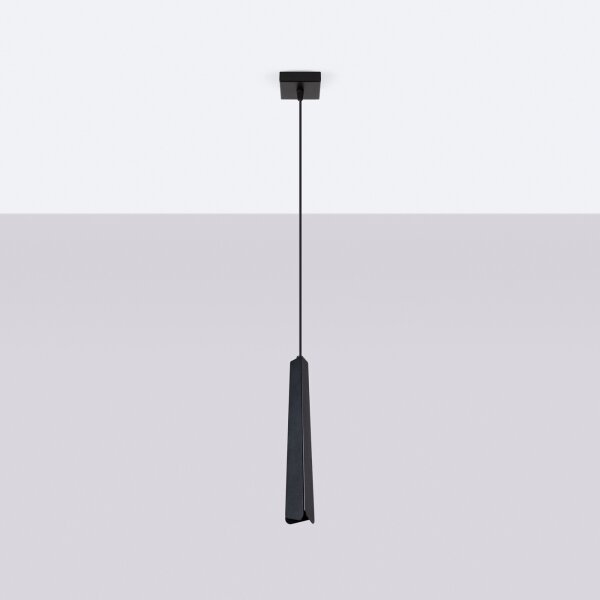 Sollux SL.1400 - Luster na lanku PRYSM 1xG9/8W/230V čierna