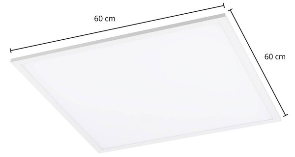 Lindby Luay LED panel, 3 000 – 6 000 K, 60 x 60 cm