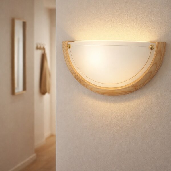 Brilagi - Nástenné svietidlo ORBIS 1xE27/60W/230V 30 cm borovica