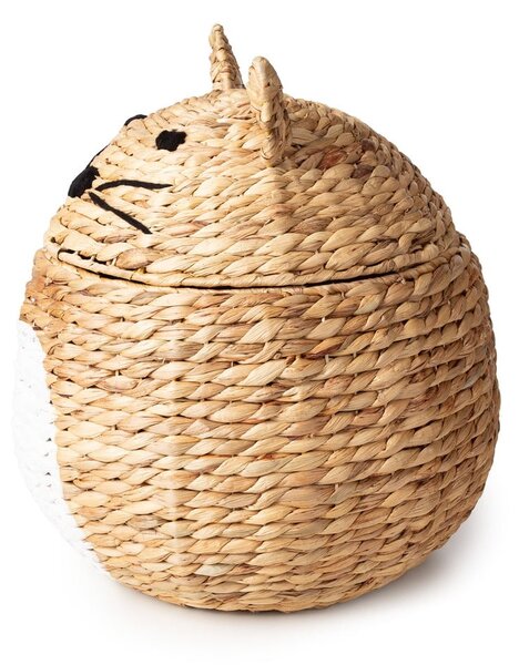 Detský kôš na hračky z vodného hyacintu v prírodnej farbe ø 40x43 cm Cat – Compactor
