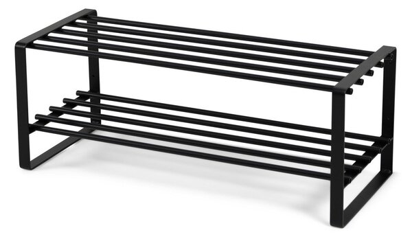 Čierna kovová skrinka na topánky 70x29x27 cm Rex – Spinder Design