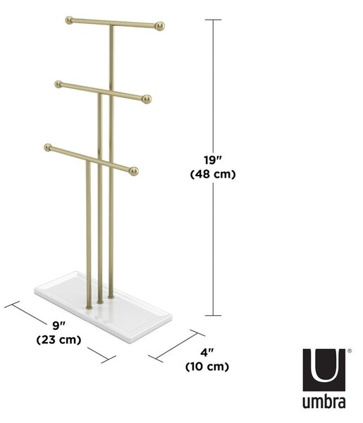 Kovový stojan na šperky Trigom – Umbra
