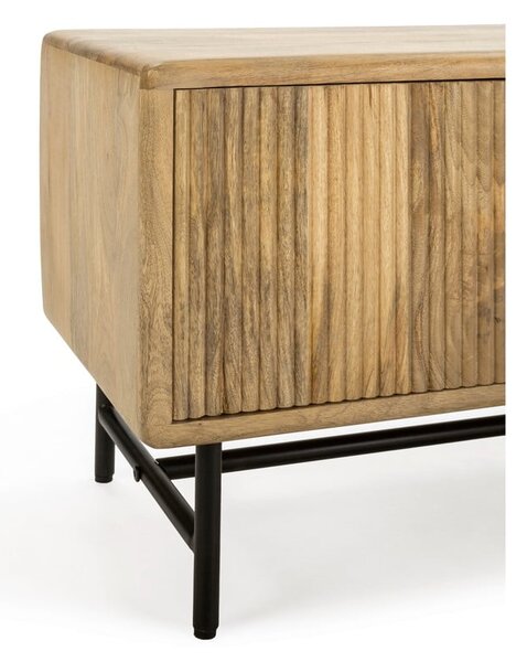 TV stolík z mangového dreva v prírodnej farbe 145x50x40 cm Mundra – MOME