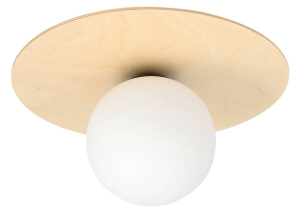 Stropné svietidlo Kenzo, okrúhle hnedá/biela 1-pl
