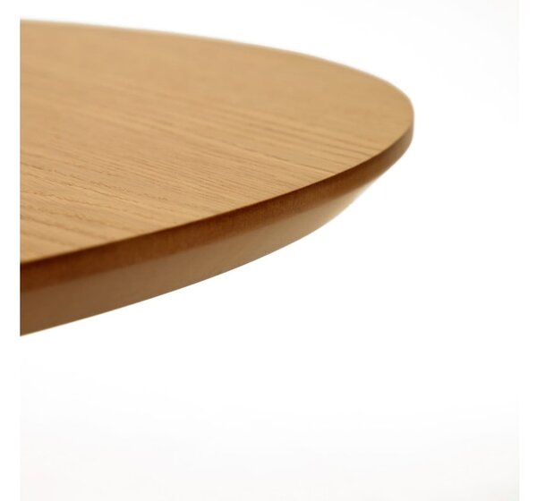 Okrúhly rozkladací jedálenský stôl v dekore duba v prírodnej farbe ø 160 cm Oqui – Kave Home