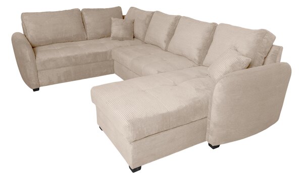SEDACIA SÚPRAVA, textil, svetlohnedá P & B - Sedačky, Online Only