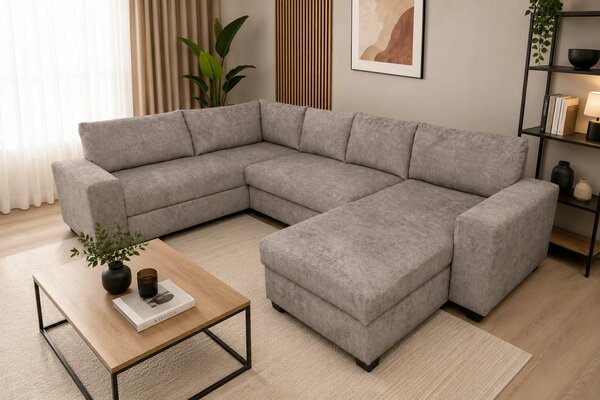 SEDACIA SÚPRAVA, textil, taupe P & B - Sedačky, Online Only