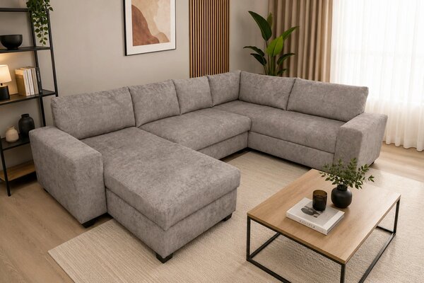 SEDACIA SÚPRAVA, textil, taupe P & B - Sedačky, Online Only