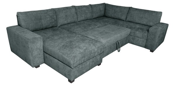 SEDACIA SÚPRAVA, textil, tmavosivá P & B - Sedačky, Online Only