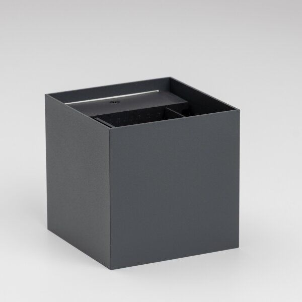 Brilagi - LED Vonkajšie nástenné svietidlo CUBE LED/6W/230V antracit IP54