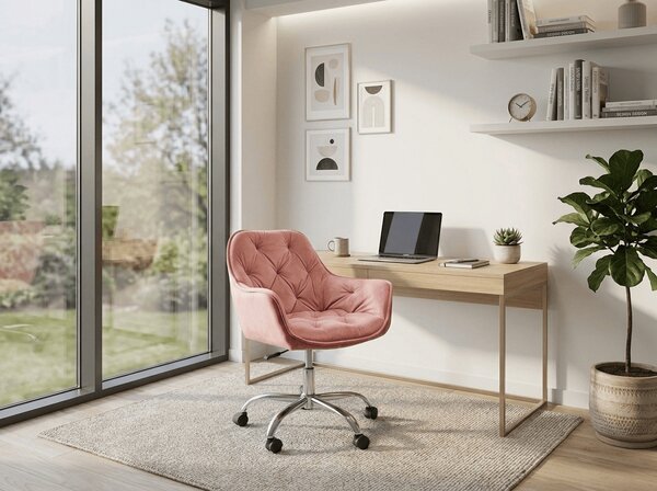 Kancelárske kreslo Q-190 VELVET, staroružové