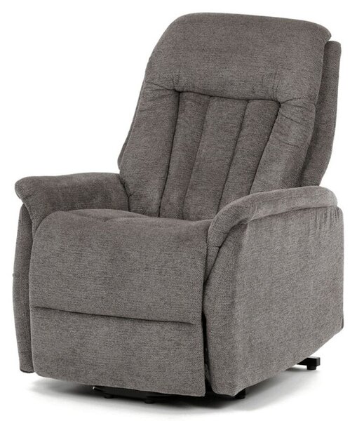 TV-Q8575 GREY2, Výklopné, elektrické, polohovacie kreslo, sivá látka