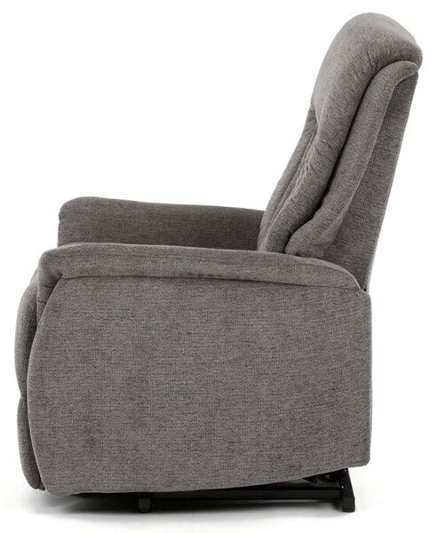 TV-Q8575 GREY2, Výklopné, elektrické, polohovacie kreslo, sivá látka