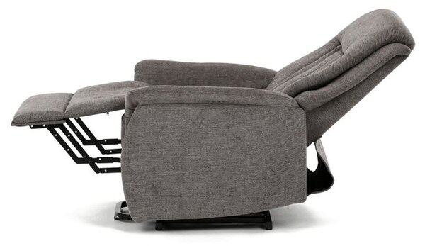 TV-Q8575 GREY2, Výklopné, elektrické, polohovacie kreslo, sivá látka