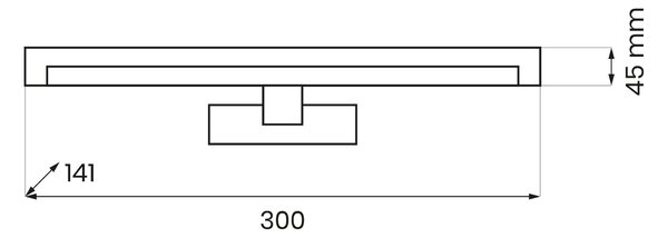 Nástenné LED svietidlo Mirore, 1x LED 5w, 4000k, (fi 30cm), w