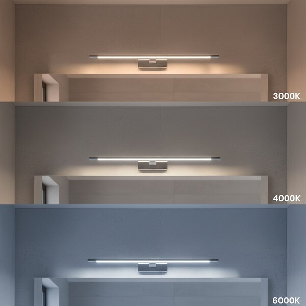 Nástenné LED svietidlo Klimt, 1x LED 12w, 3000-6000k, (60 cm), ch