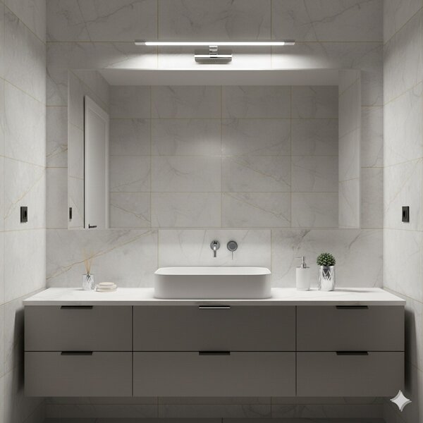 Nástenné LED svietidlo Klimt, 1x LED 12w, 3000-6000k, (60 cm), ch