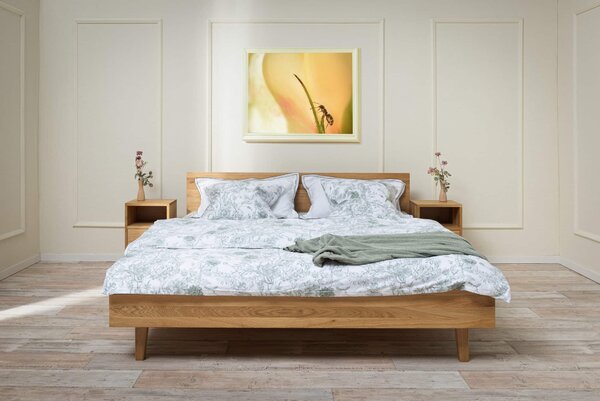 Masívna dubová posteľ Mika 180x200 cm