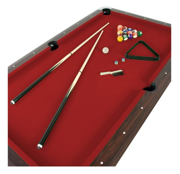 GamesPlanet® biliardový stôl PREMIUM, červený, 7 ft