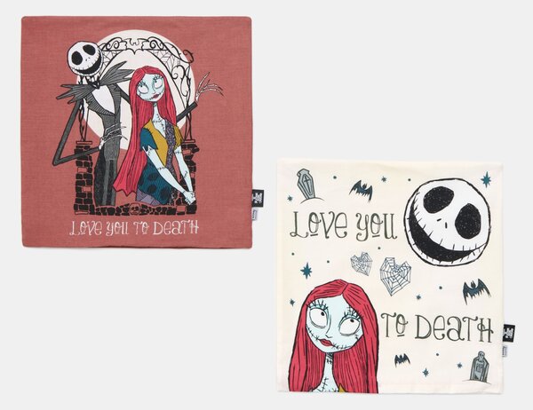 Sinsay - Bavlnené obliečky na vankúše 2 pack Nightmare Before Christmas - viacfarebná
