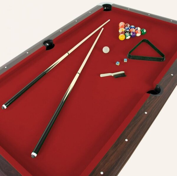 Biliardový stôl GamesPlanet® PREMIUM, červený,8 ft