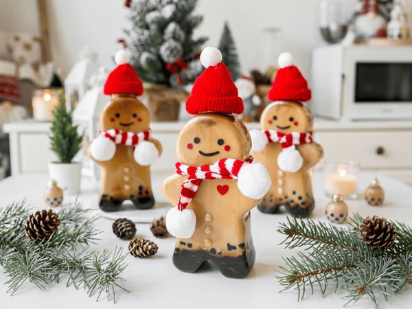 Fľaša na vaječný likér GINGER BUDDY 350 ml, červená/biela