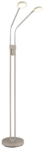 Globo 58504-2SSA-LED stmievateľná stojacia lampa SILVIO 2x6,5W/230V 2700/3350/4000K béžová